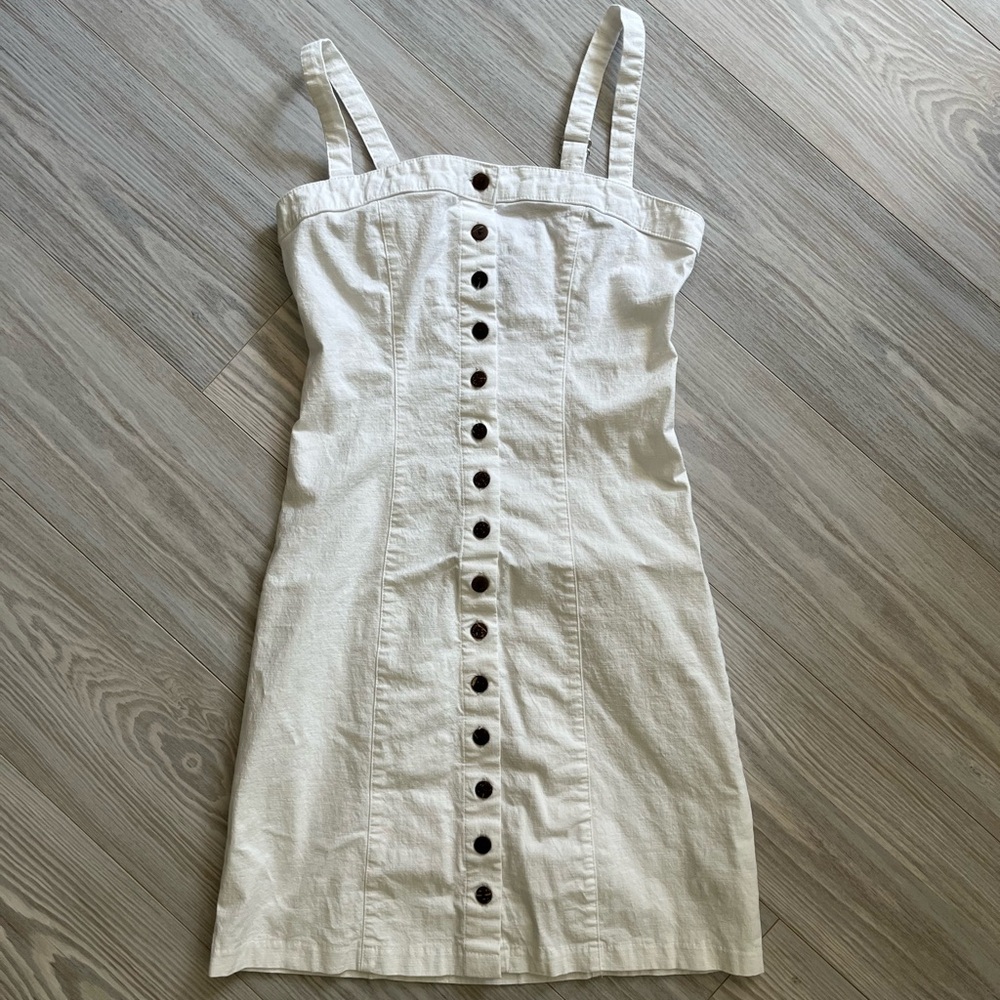 Forever 21 white denim dress